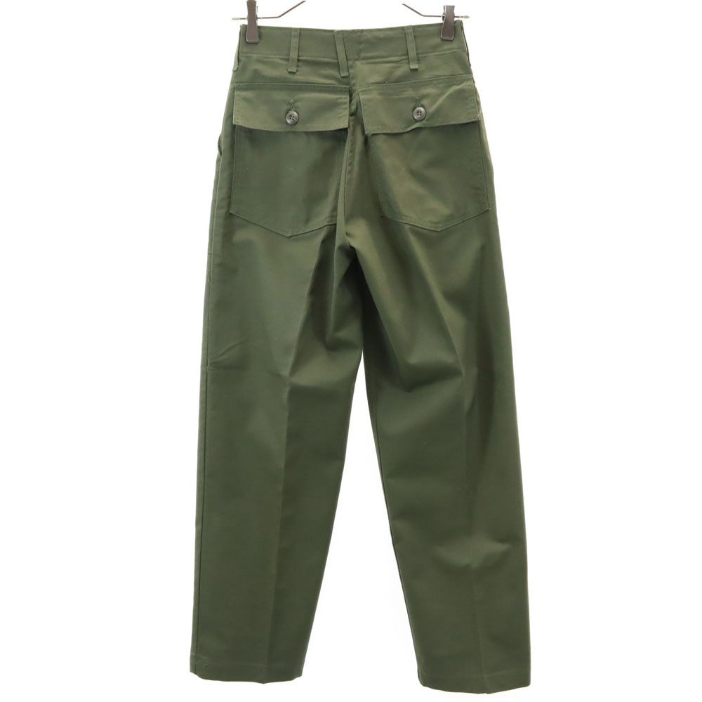 US ARMY アメリカ軍 70s DLA ユーティリティ センタープレス ミリタリーパンツ w26 カーキ系 メンズ