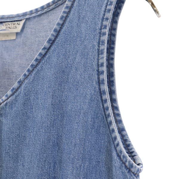 S CENTRAL FALLS セントラル フォールズ 90s USA製 オールド ノースリーブ ワンピース S レディース