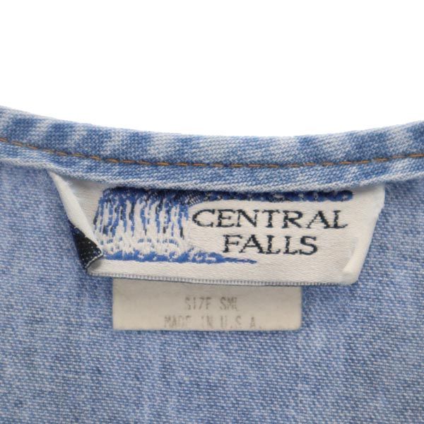 S CENTRAL FALLS セントラル フォールズ 90s USA製 オールド ノースリーブ ワンピース S レディース
