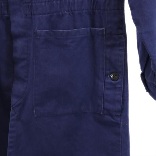 KRAJEWSKI ドイツ ジャーマンワーク ユーロ ノーカラーコート 青系 メンズ