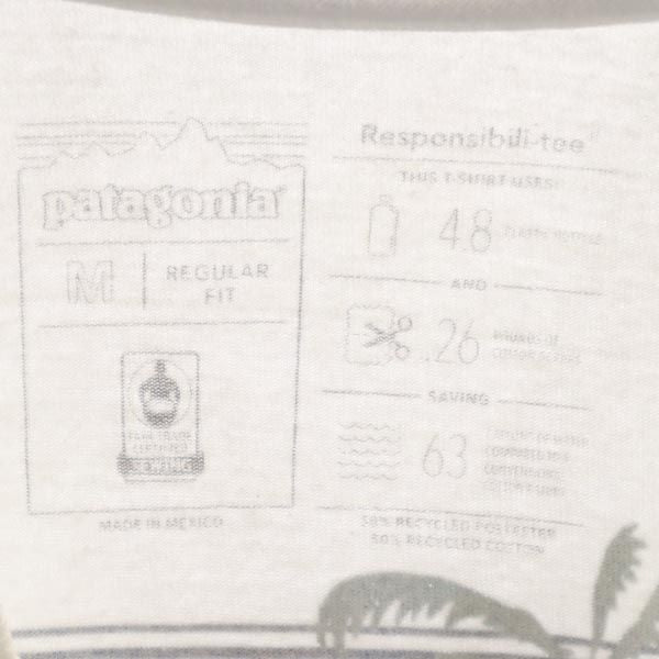 patagonia パタゴニア アウトドア 長袖 Tシャツ M 白 ロンT メンズ