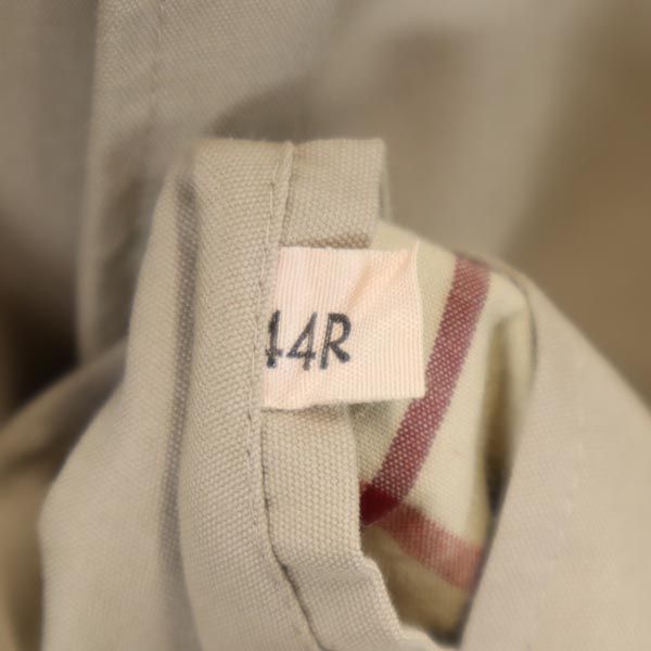 PERMA FINISH ヴィンテージ 英国製 ステンカラーコート 44R ベージュ メンズ