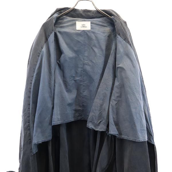 ウティ 日本製 ステンカラーコート 4 ネイビー系 OUTIL ウエストベルト メンズ