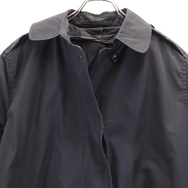 US ARMY アメリカ軍 80s DLA ステンカラーコート ネイビー オールウェザーコート レディース