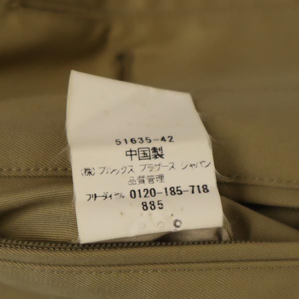 Brooks Brothers ブルックスブラザーズ 2WAY ステンカラーコート 40 ベージュ メンズ