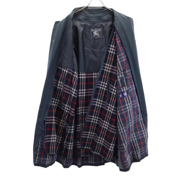 Burberrys バーバリーズ 90s オールド 2way ライナー付 ステンカラーコート ネイビー系 メンズ