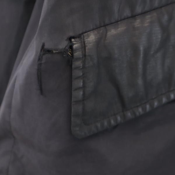 BURBERRY バーバリー 三陽商会 2way ライナー付 ステンカラーコート L ネイビー 日本製 メンズ