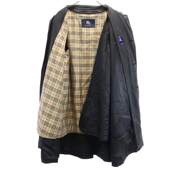 BURBERRY バーバリー 三陽商会 2way ライナー付 ステンカラーコート L ネイビー 日本製 メンズ