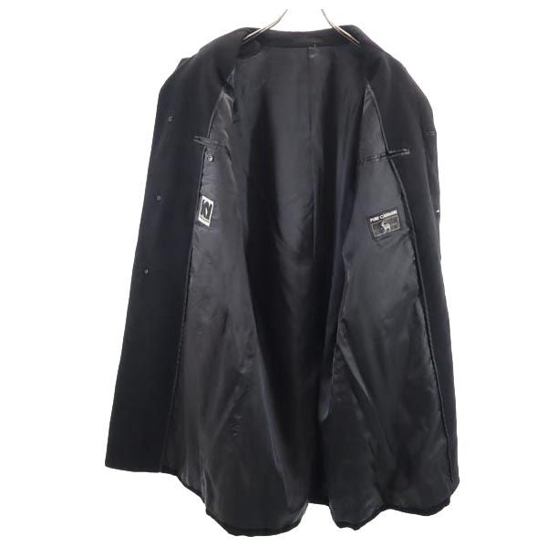 カンサイマン カシミヤ ステンカラーコート ブラック KANSAIMAN メンズ