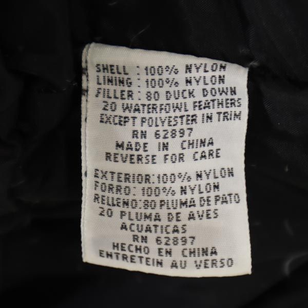 FIRSTDOWN ファーストダウン ダウンジャケット S ブラック×オレンジ メンズ