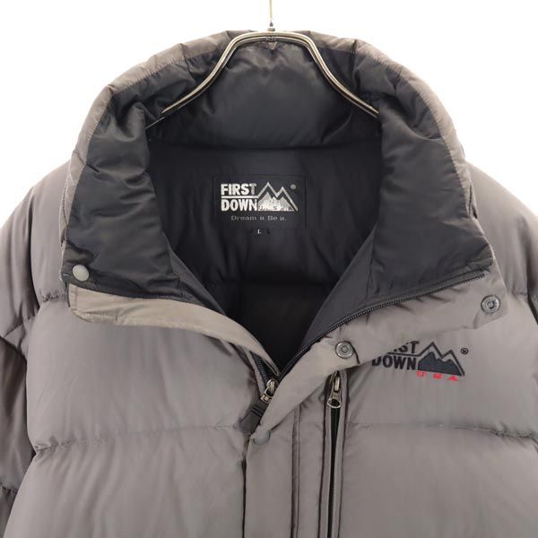 FIRSTDOWN ファーストダウン ダウンジャケット L グレー メンズ