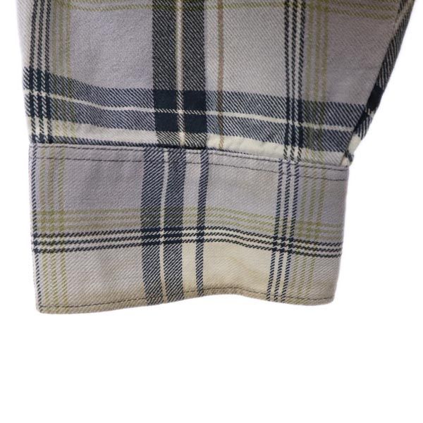 VINTAGE ヴィンテージ 60s 70s スリーピングシャツ グランパシャツ 長袖 チェックシャツ グレー系 ビッグサイズ メンズ