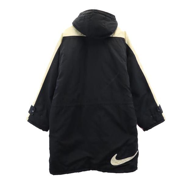 NIKE ナイキ 90s 00s 白タグ オールド 中綿 ベンチコート M 黒 メンズ