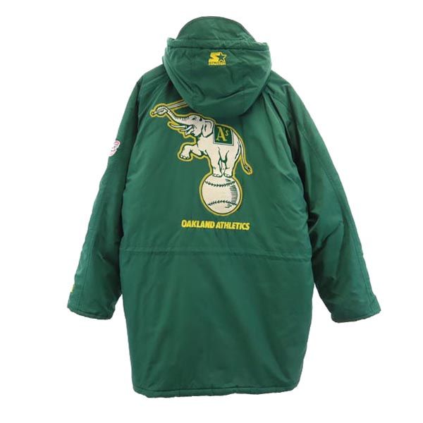 STARTER スターター アスレチックス ベンチコート L グリーン メンズ