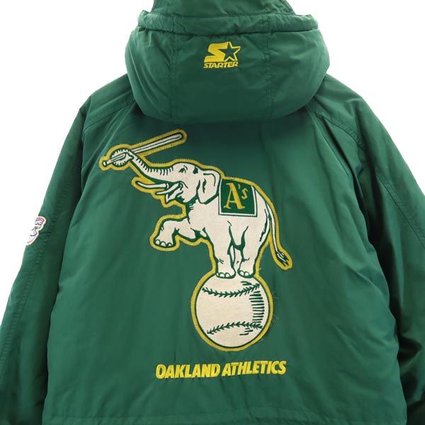 STARTER スターター アスレチックス ベンチコート L グリーン メンズ