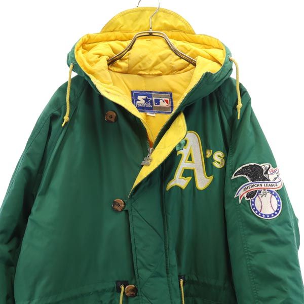 STARTER スターター アスレチックス ベンチコート L グリーン メンズ
