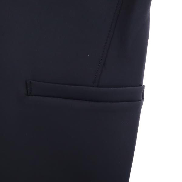 HARRISWHARFLONDON ハリスワーフロンドン イタリア製 長袖 ノーカラーコート 42 ネイビー系 レディース