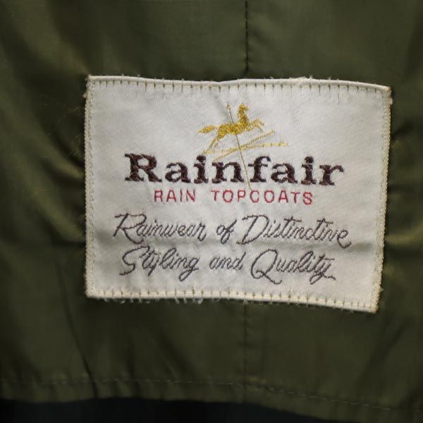 Rainfair 80s オールド ステンカラーコート グリーン メンズ