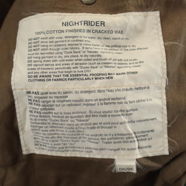 カナダ製 ワックスコットン コート S カーキ メンズ