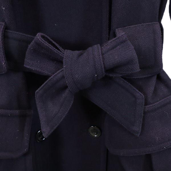 VETEMENTS CLASSIQUES ウールブレンド トレンチコート 36 ネイビー レディース