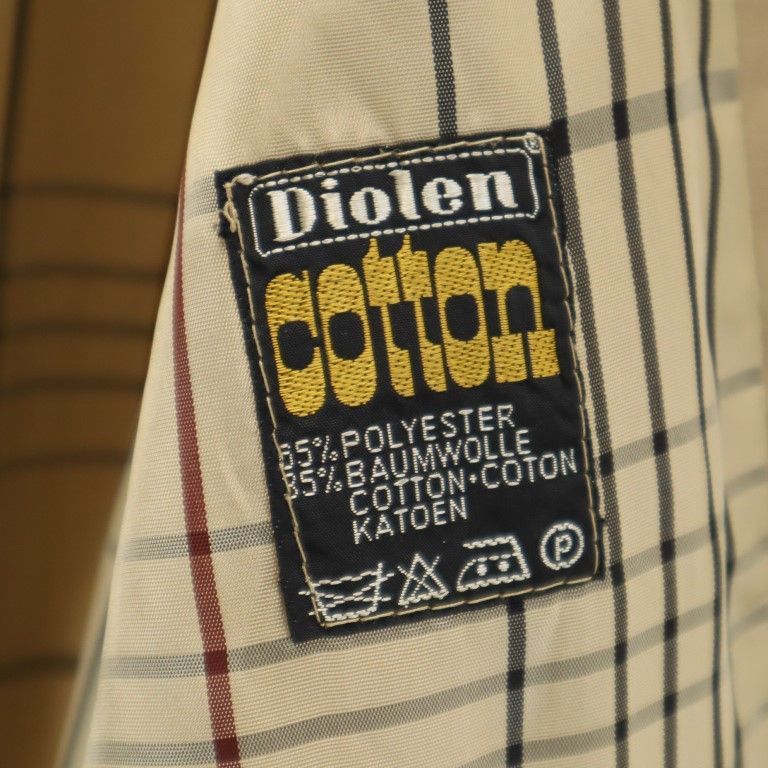 Diolen ディオレン ステンカラーコート ベージュ メンズ