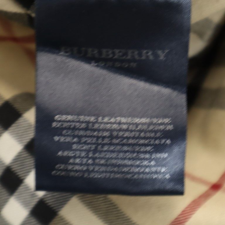 BURBERRY バーバリー レザーコート ブラック系 メンズ