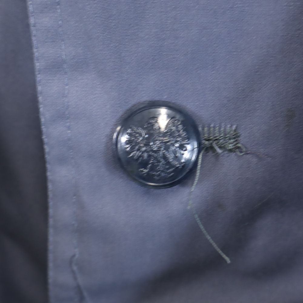 VINTAGE ヴィンテージ 70s 80s デッドストック 長袖 トレンチコート ブルー系 メンズ