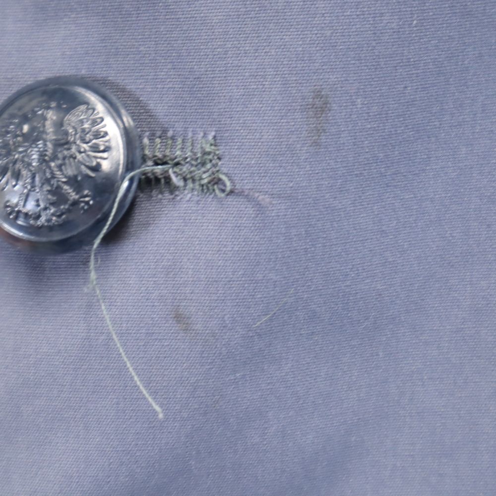 VINTAGE ヴィンテージ 70s 80s デッドストック 長袖 トレンチコート ブルー系 メンズ