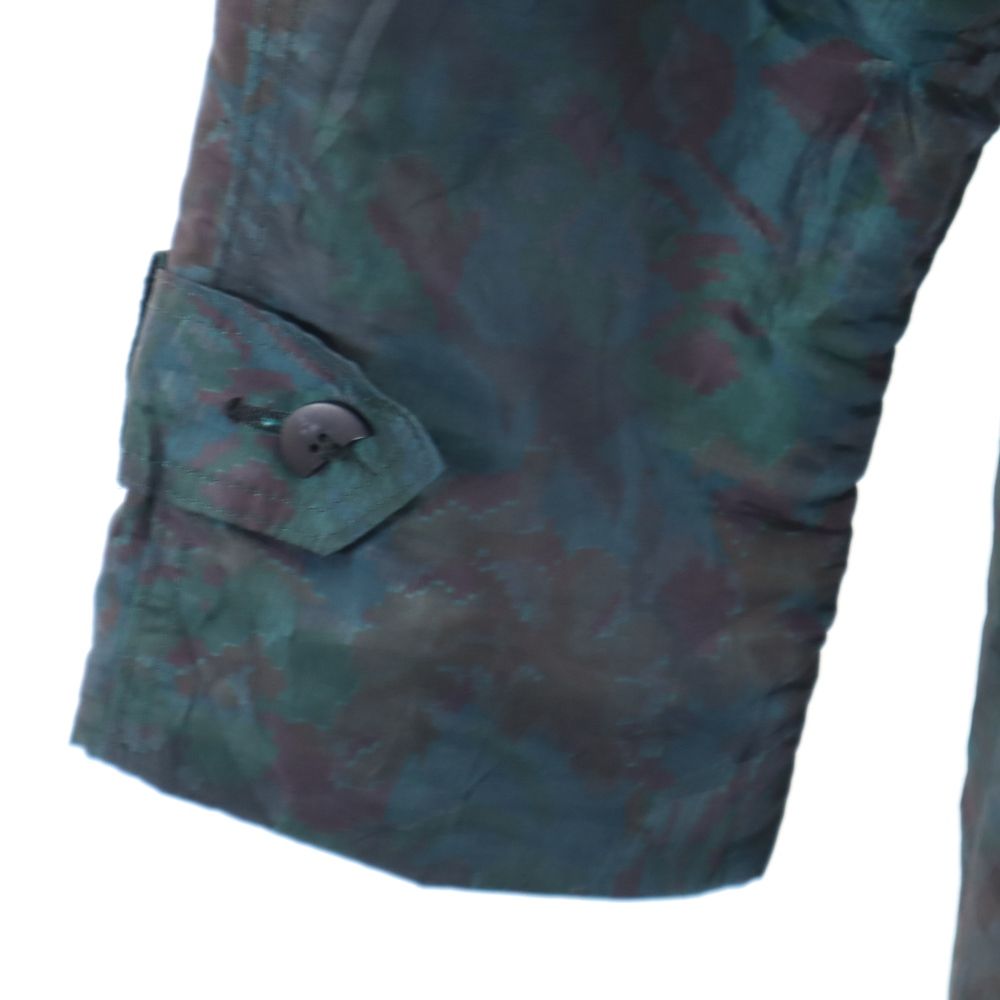 OLD オールド 90s トレンチコート 総柄 長袖 トレンチコート 45608 グリーン系 レディース