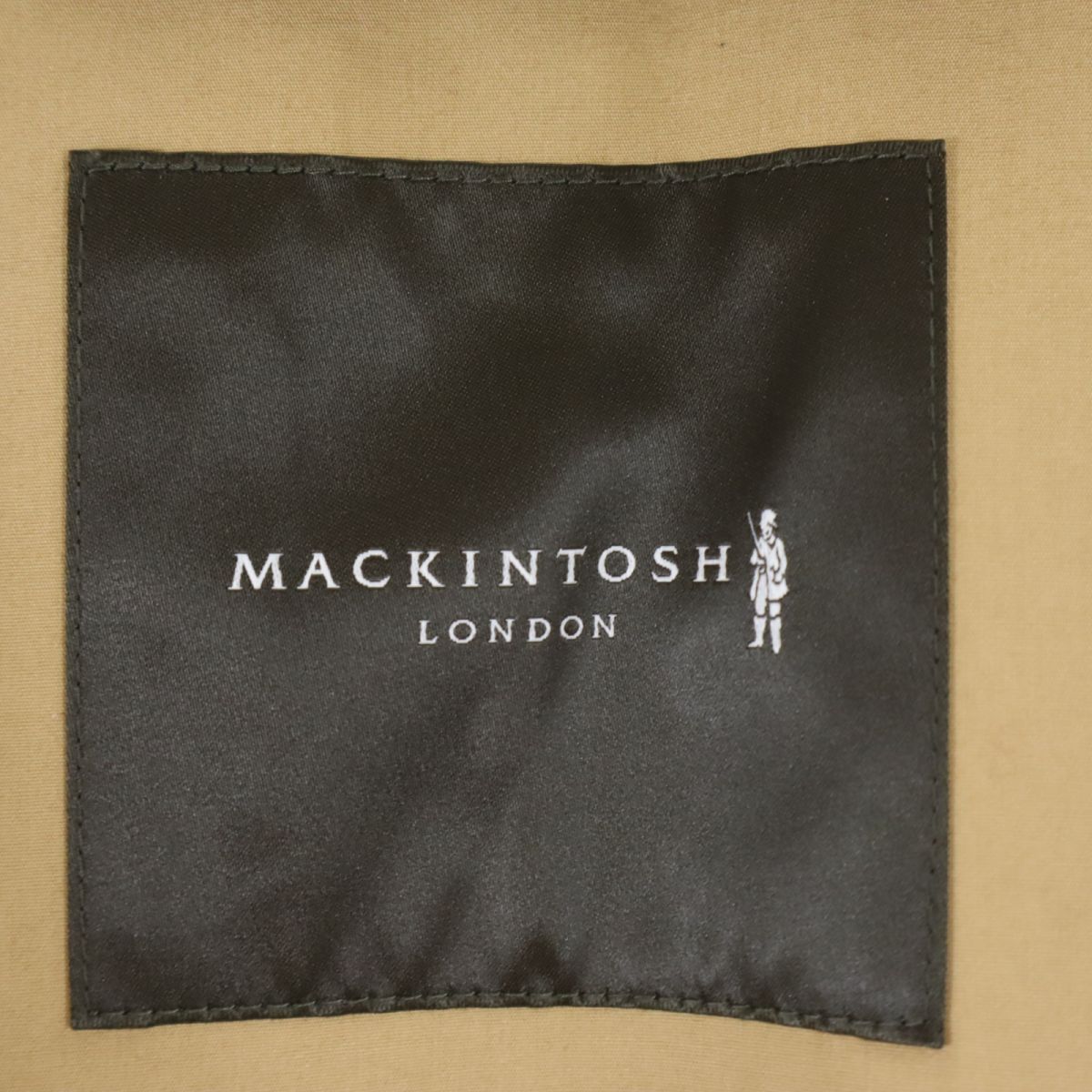 Mackintosh マッキントッシュ ゴム引き ステンカラーコート 40 ベージュ レディース