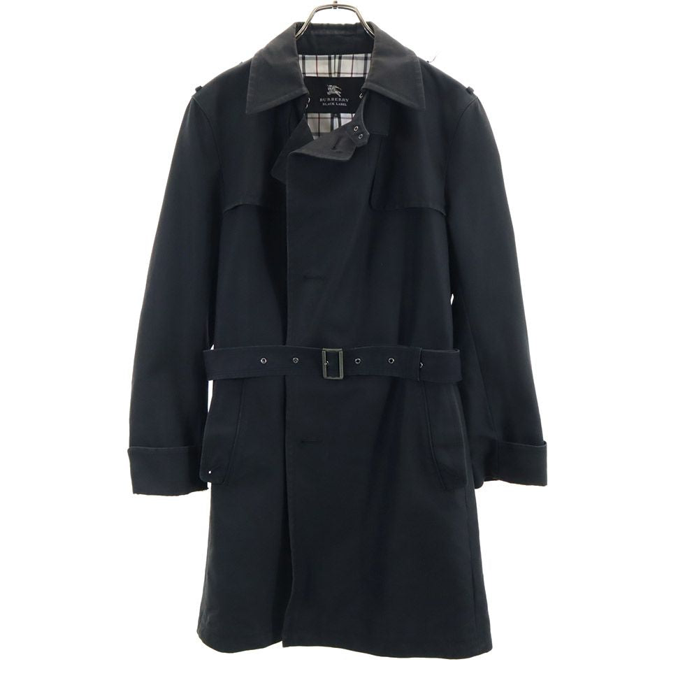 BURBERRY BLACK LABEL バーバリーブラックレーベル 三陽商会 日本製 トレンチコート M 黒 メンズ