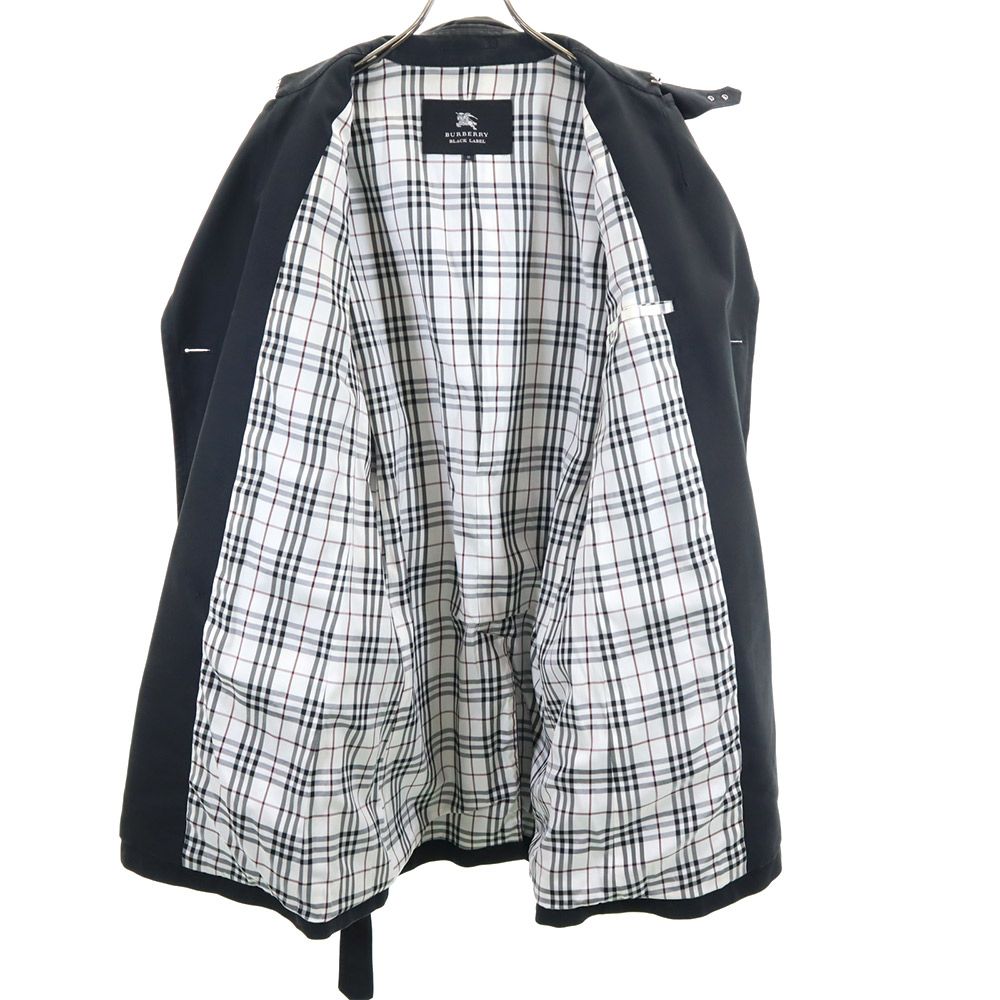 BURBERRY BLACK LABEL バーバリーブラックレーベル 三陽商会 日本製 トレンチコート M 黒 メンズ