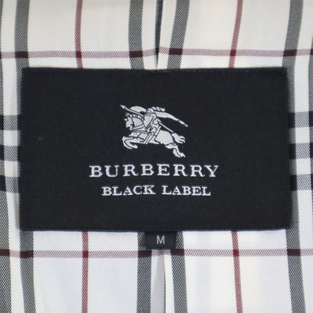 BURBERRY BLACK LABEL バーバリーブラックレーベル 三陽商会 日本製 トレンチコート M 黒 メンズ