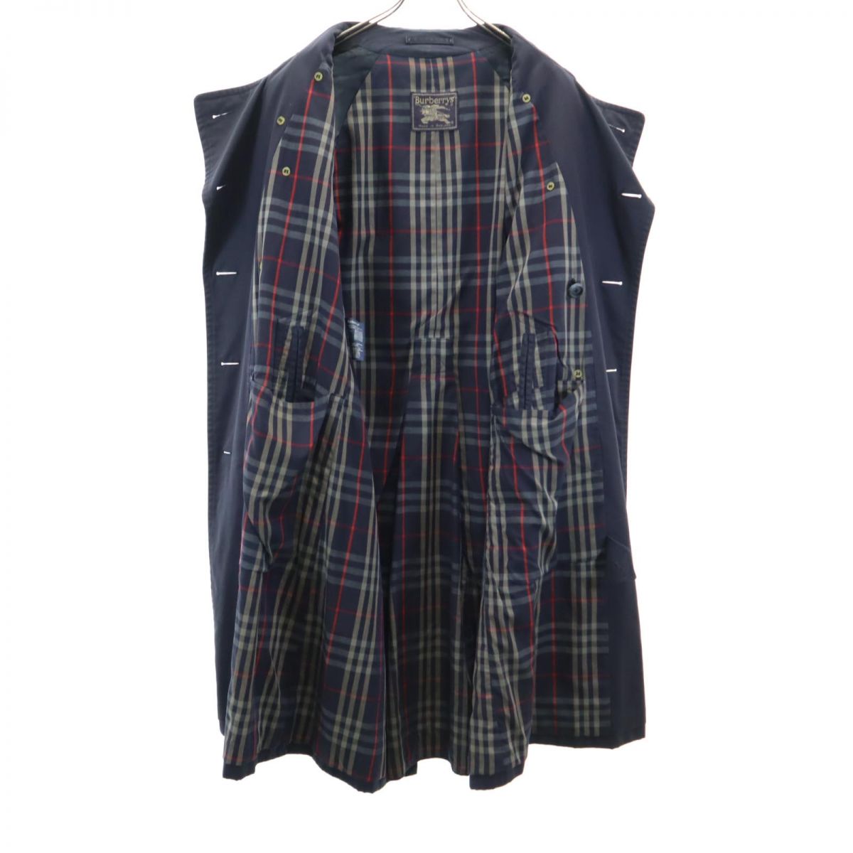 Burberrys バーバリーズ 90s 80s 英国製 オールド トレンチコート ネイビー系 メンズ