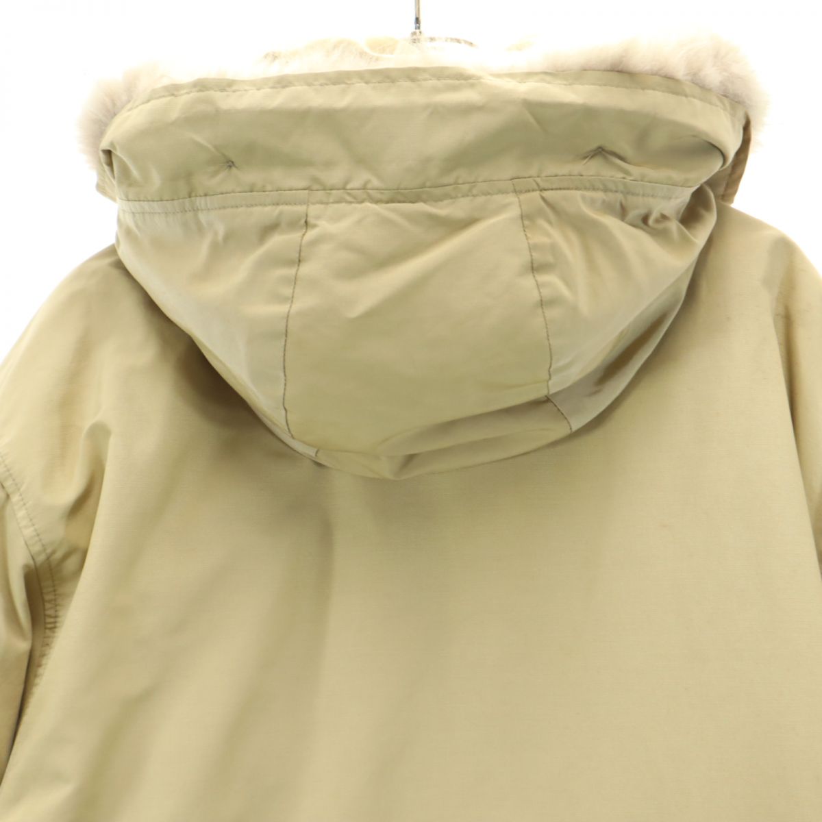WOOLRICH ウールリッチ 80s USA製 ヴィンテージ ダウンコート M ベージュ メンズ