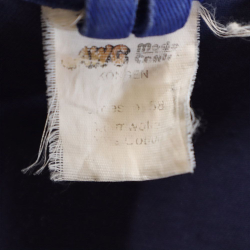 EURO WORK ユーロワーク 70s 80s ヴィンテージ ユーロワーク ワーク チェスターコート ブルー×ネイビー メンズ