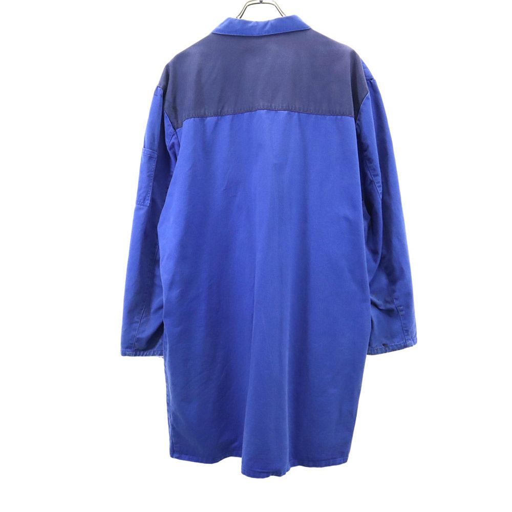 EURO WORK ユーロワーク 70s 80s ヴィンテージ ユーロワーク ワーク チェスターコート ブルー×ネイビー メンズ