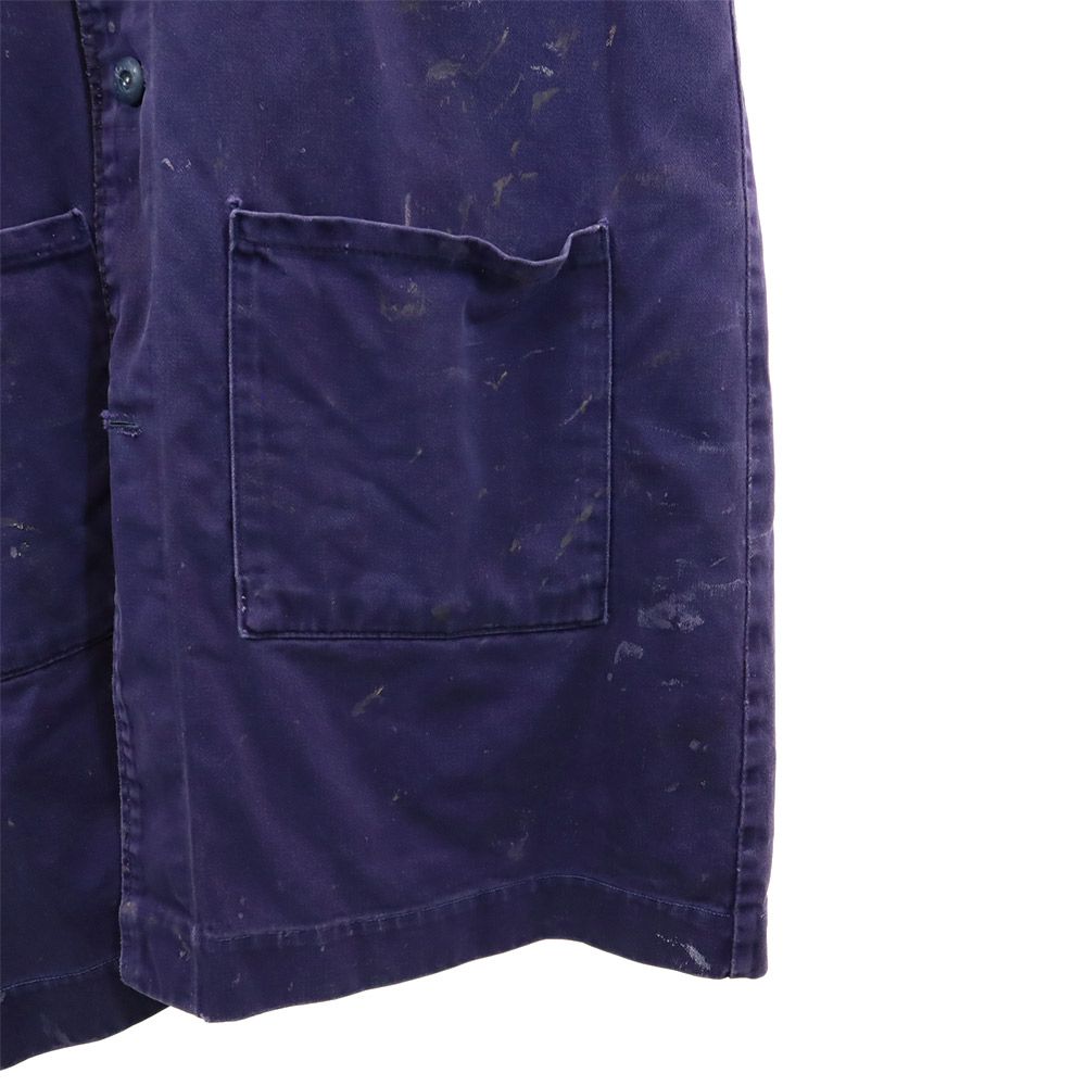 EURO WORK ユーロワーク 80s ヴィンテージ ワーク チェスターコート L ネイビー メンズ