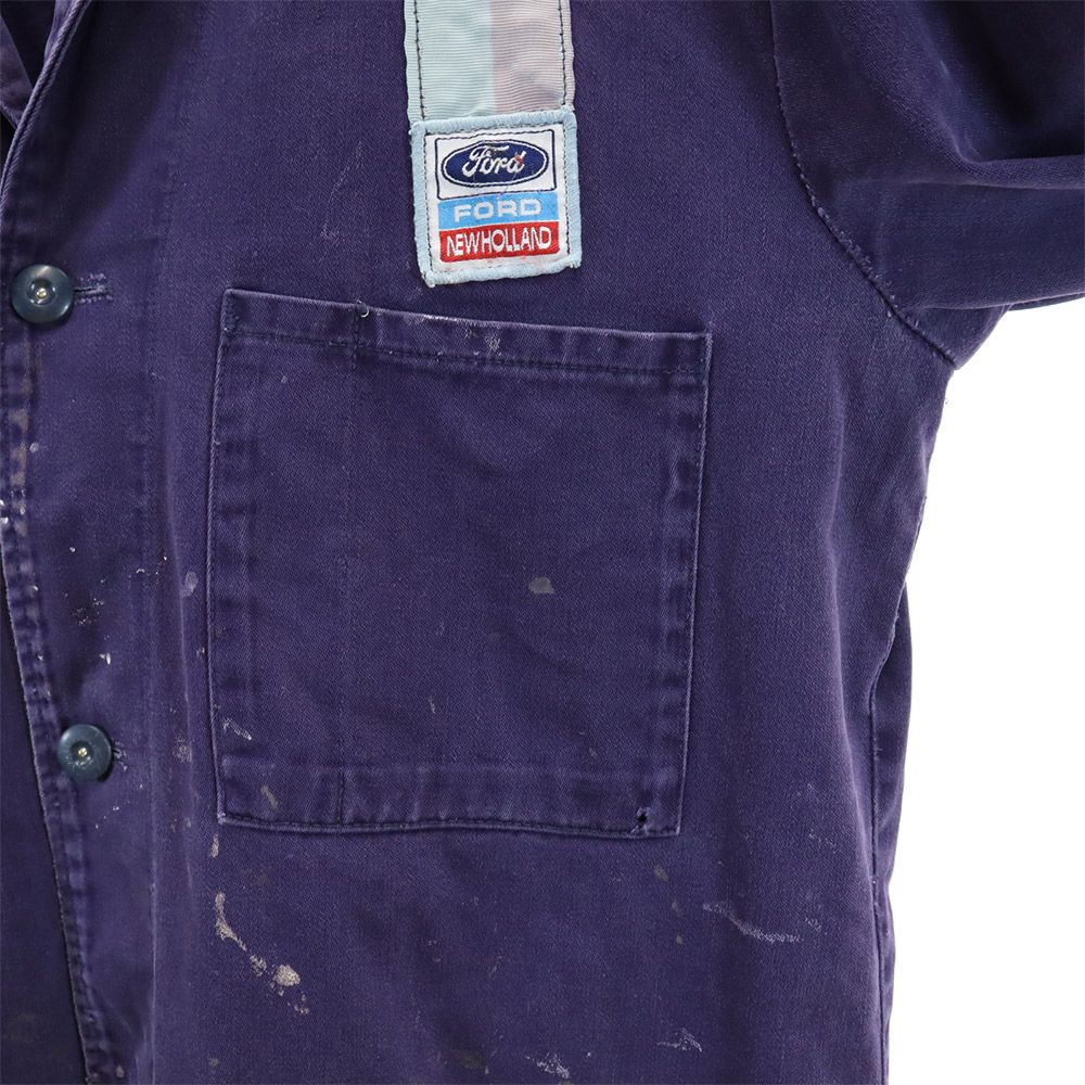 EURO WORK ユーロワーク 80s ヴィンテージ ワーク チェスターコート L ネイビー メンズ