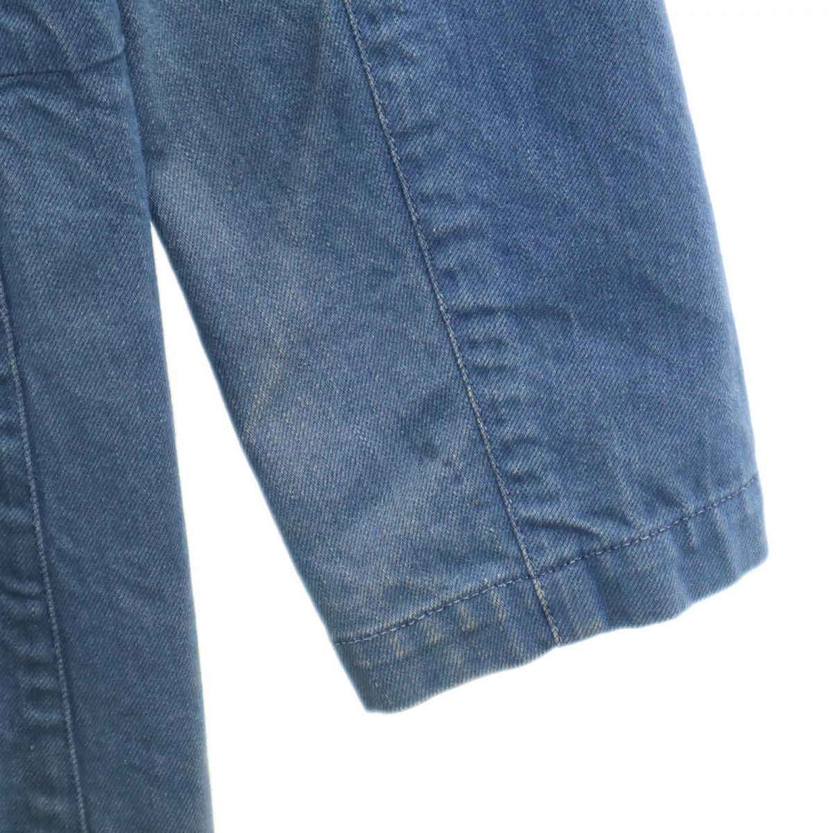 my beautiful land let マイビューティフルランドレット 日本製 開襟 デニムコート 1 ブルー系 メンズ