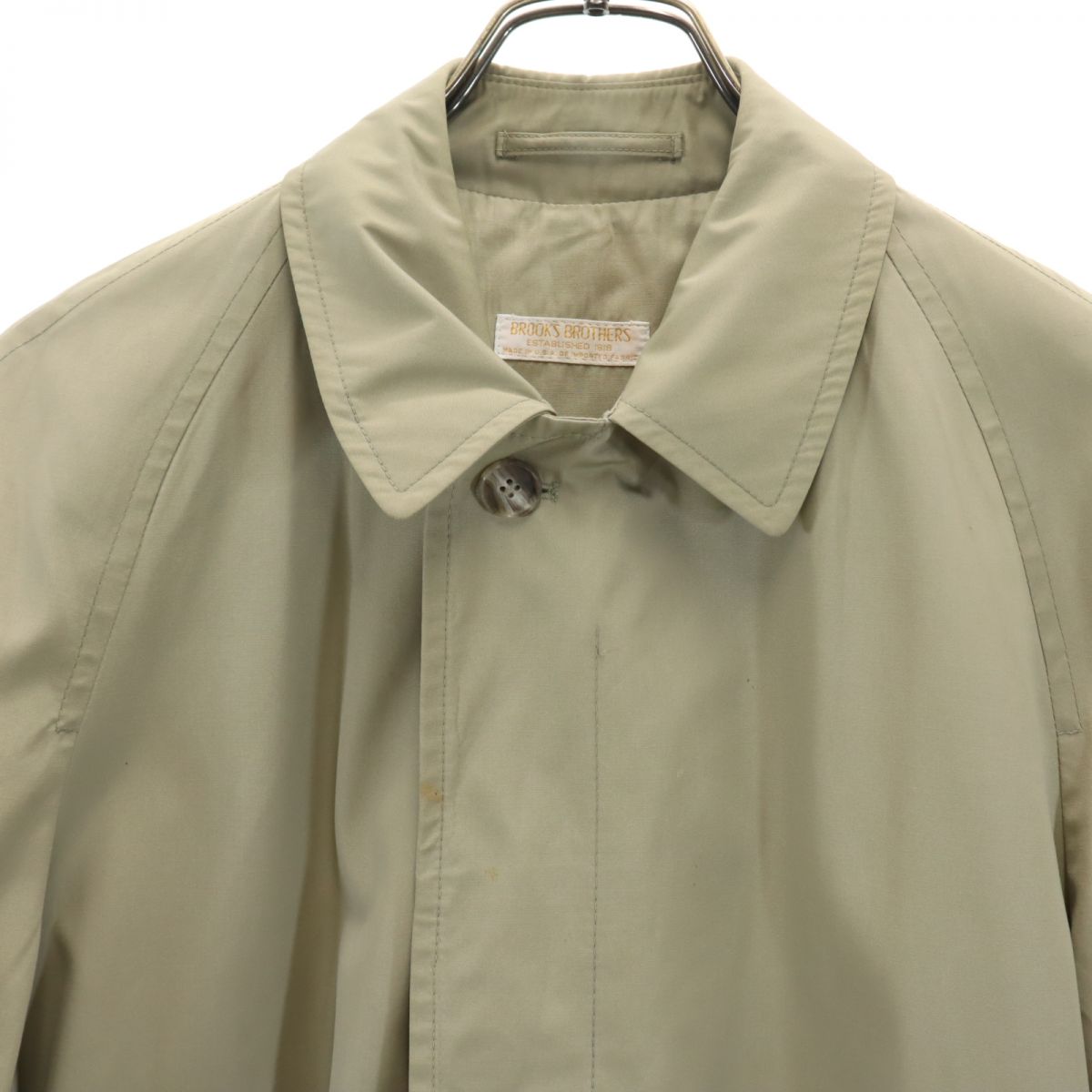 Brooks Brothers ブルックスブラザーズ 80s USA製 オールド チェスターコート 38S カーキ系 メンズ