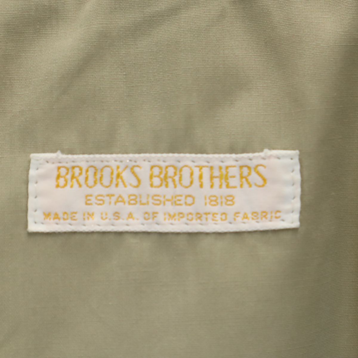 Brooks Brothers ブルックスブラザーズ 80s USA製 オールド チェスターコート 38S カーキ系 メンズ