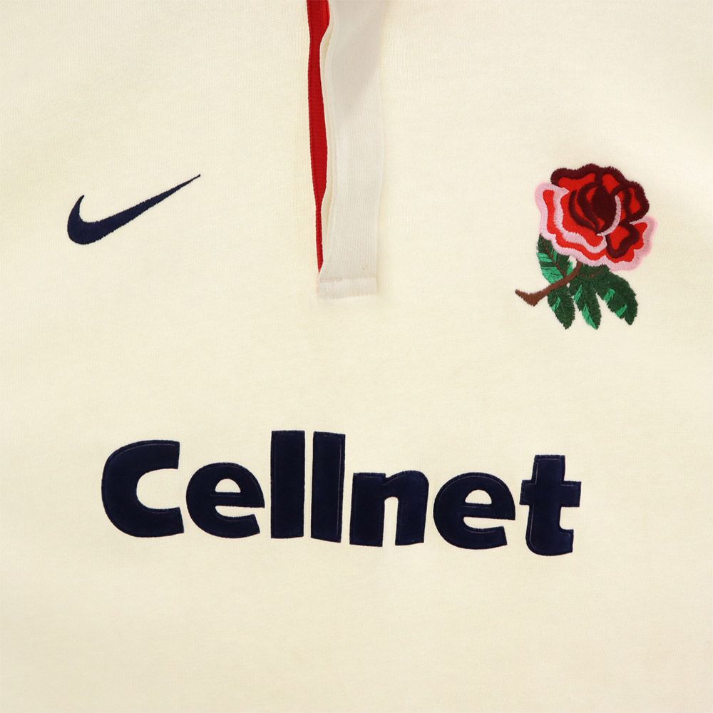 NIKE ナイキ 90s 00s 白タグ オールド Cellnet 長袖 ラガーシャツ L ホワイト系 メンズ