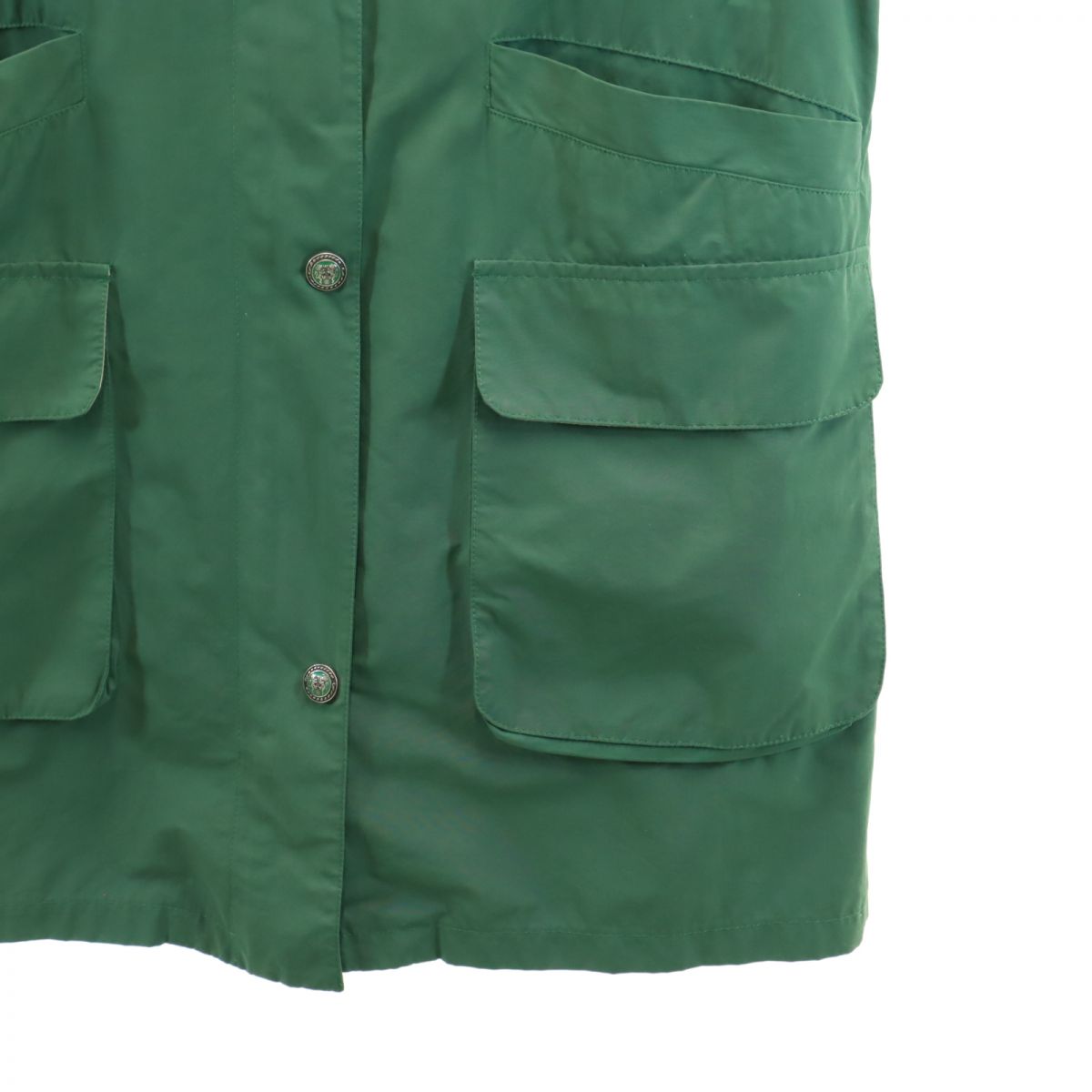 Burberrys バーバリーズ 80s 90s イタリア製 オールド ステンカラーコート グリーン系 レディース