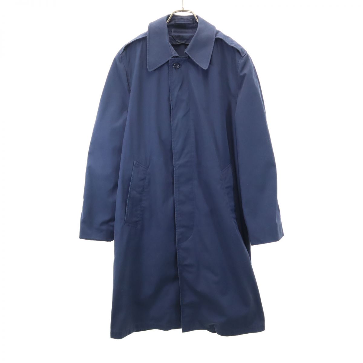 US ARMY アメリカ軍 70s DLA ヴィンテージ オールウェザーコート ステンカラーコート 36R ネイビー メンズ
