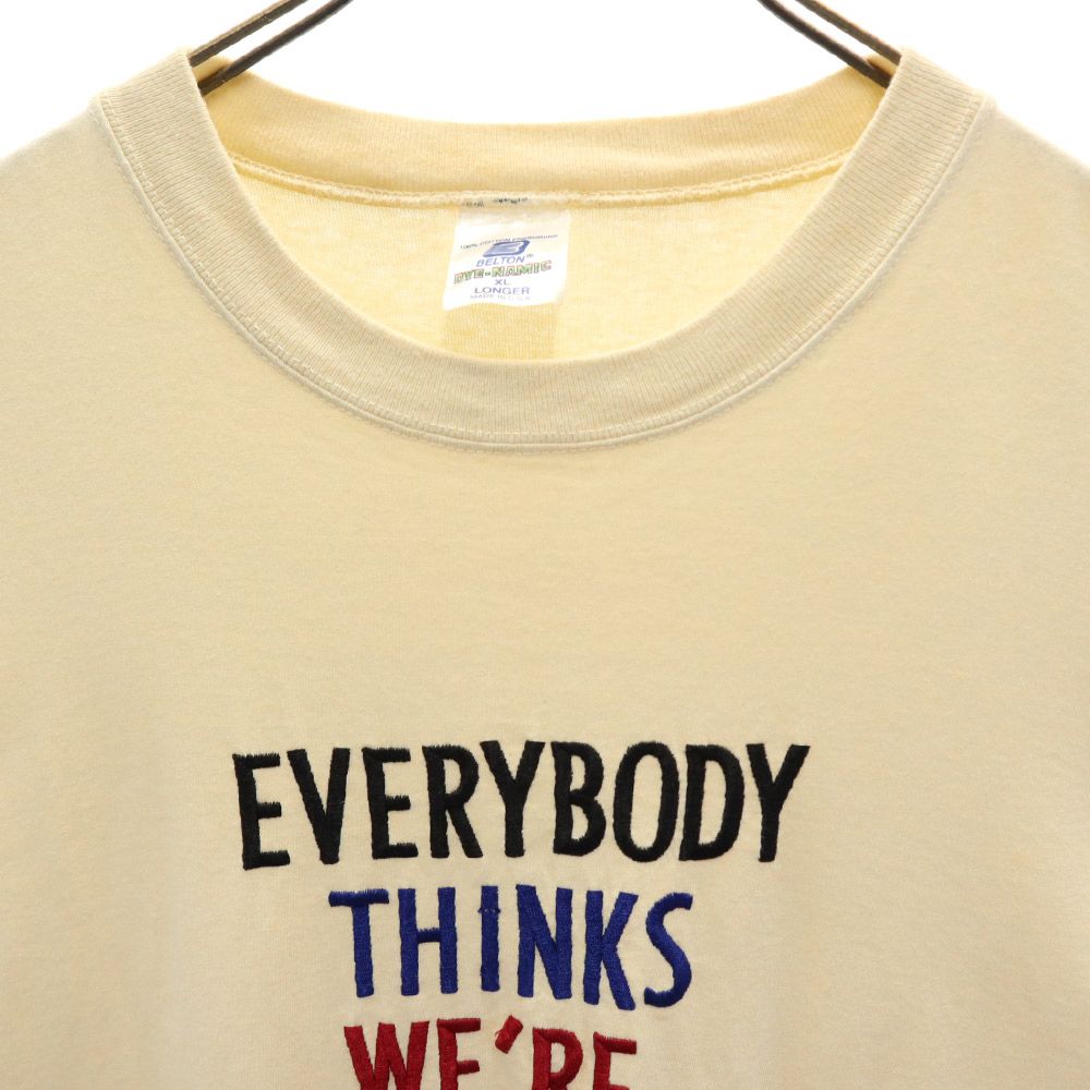 BELTON ベルトン 90s USA製 オールド 半袖 Tシャツ XL ベージュ レディース