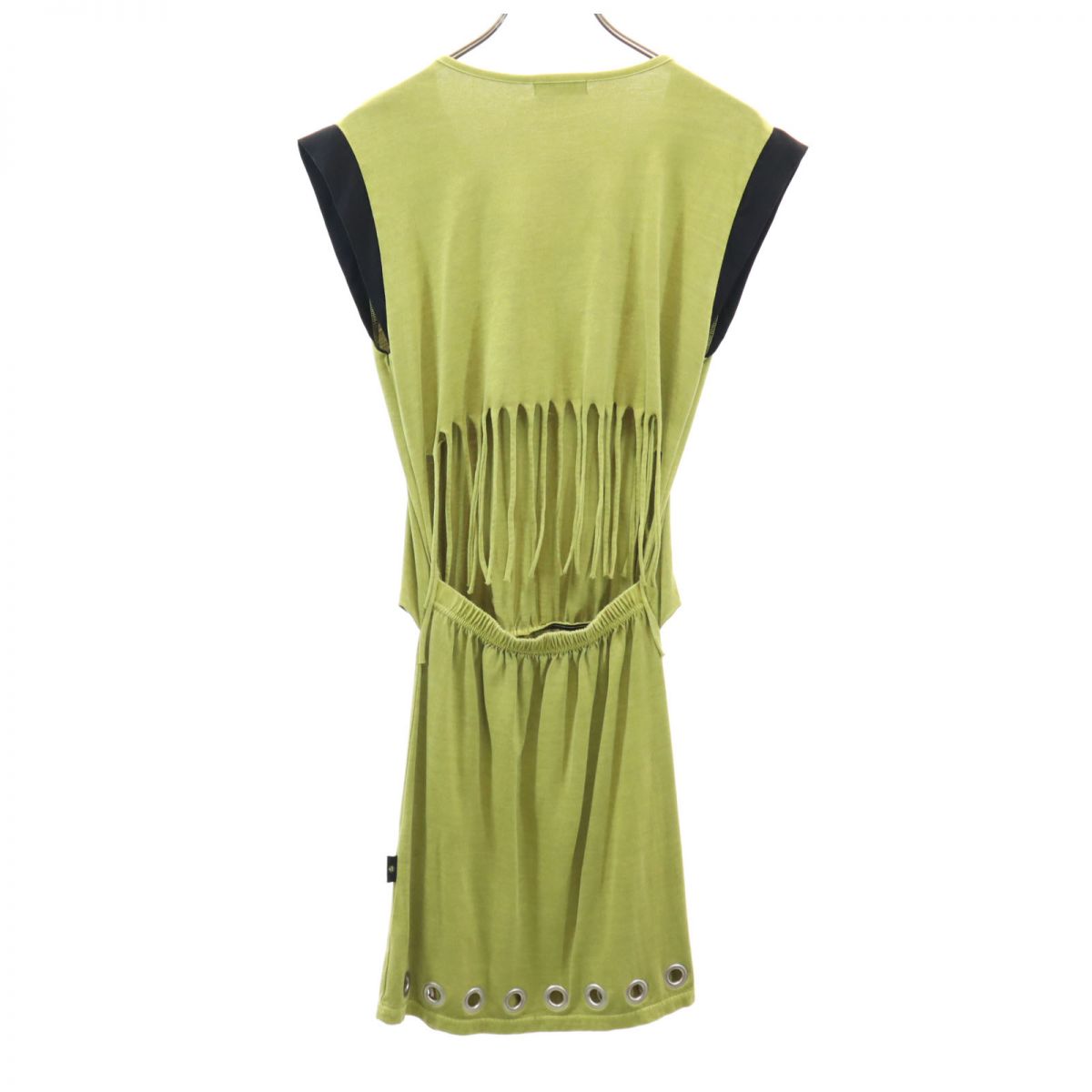 STUSSY ステューシー ノースリーブ Vネック ワンピース S グリーン系 レディース