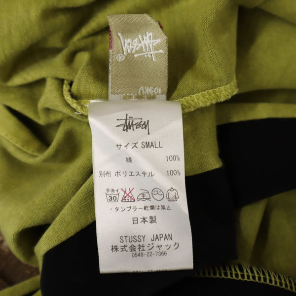 ステューシー ノースリーブ Vネック ワンピース S グリーン系 STUSSY レディース