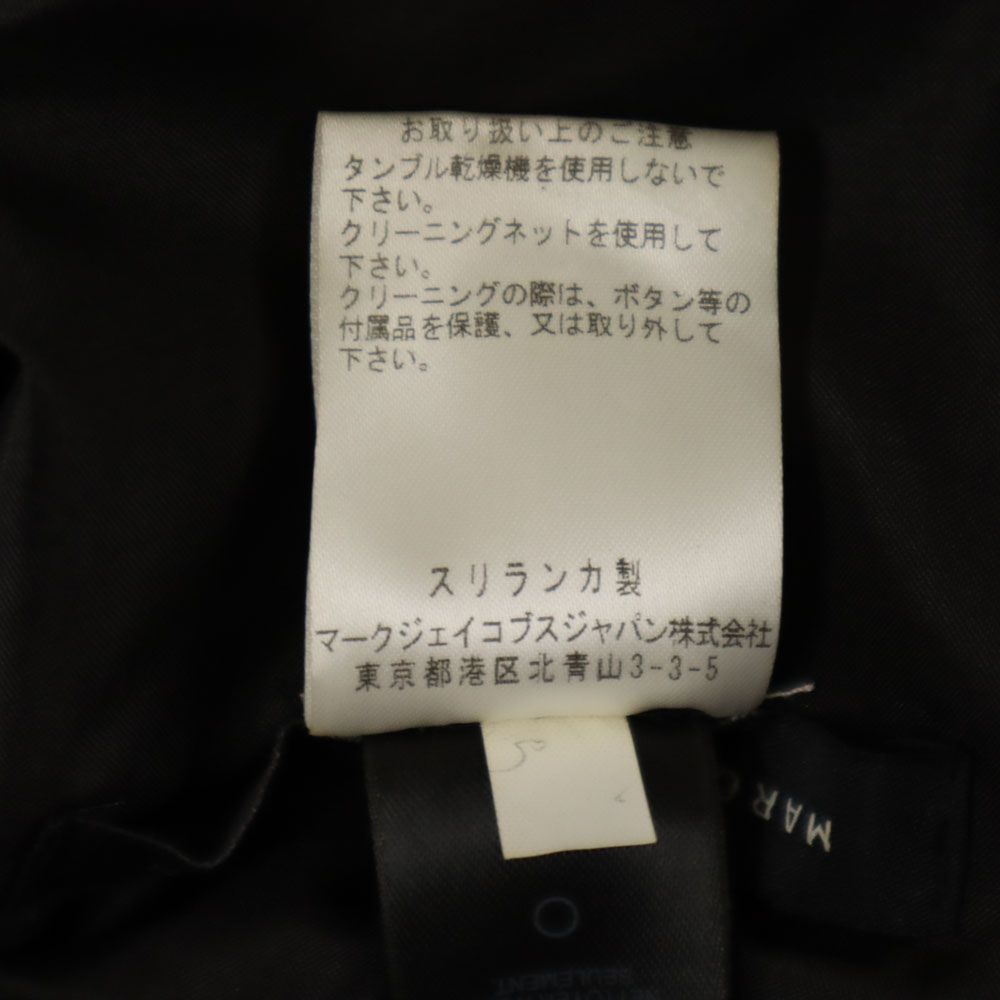 MARC BY MARC JACOBS マークバイマークジェイコブス ウールブレンド ノースリーブ 膝丈ワンピース 4 黒 レディース