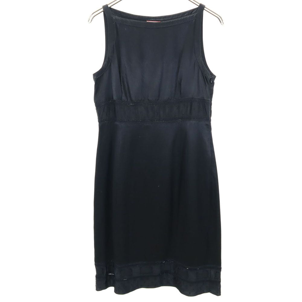 MAX&CO マックスアンドコー イタリア製 ノースリーブ ミニワンピース 42 ブラック レディース